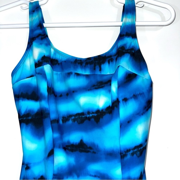 Miraclesuit Blue 14DD One Piece Underwire Swimsuit - Picture 3 of 7